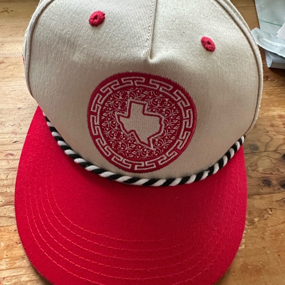 Texas Rangers Mexican Heritage SnapBack Cap MLB Tan Red Adjustable rope Hat - Picture 5 of 5